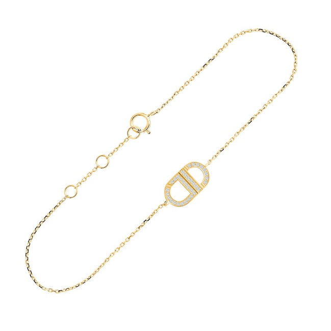 La Villa Pavé Serti Griffe Diamant 0,09ct