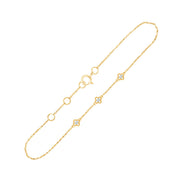Bracelet 3 Diamants 0,06ct — Modèle B Or Jaune