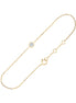 Bracelet 1 Diamant 0,10ct Or Jaune