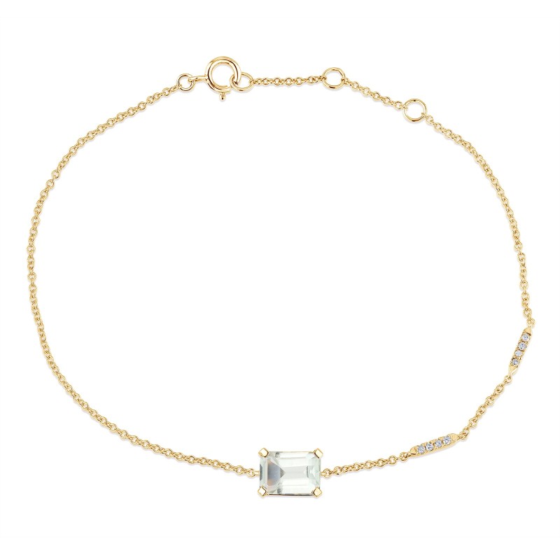 BRACELET LOU N°1 AMÉTHYSTE VERTE