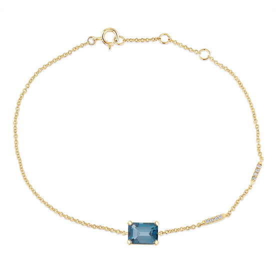 Lou Serti Clos Topaze Bleu Londres 1,1ct