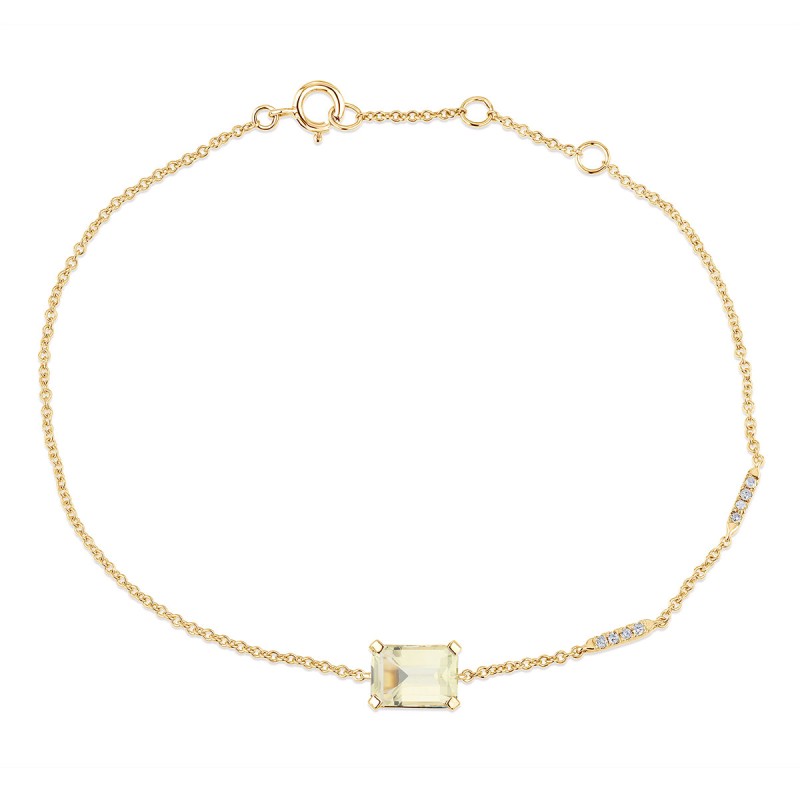 Lou Taille Émeraude Quartz Citron 1,10ct IV