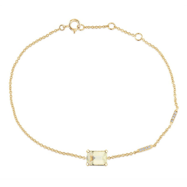 Lou Taille Émeraude Quartz Citron 1,10ct IV