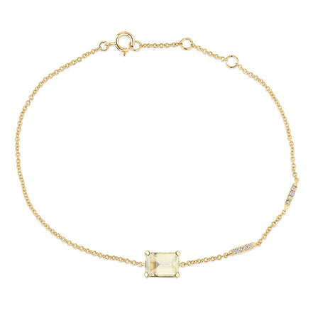 Lou Taille Émeraude Quartz Citron 1,10ct IV