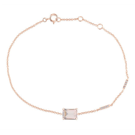 Lou Taille Émeraude Quartz Rose 1,10ct V