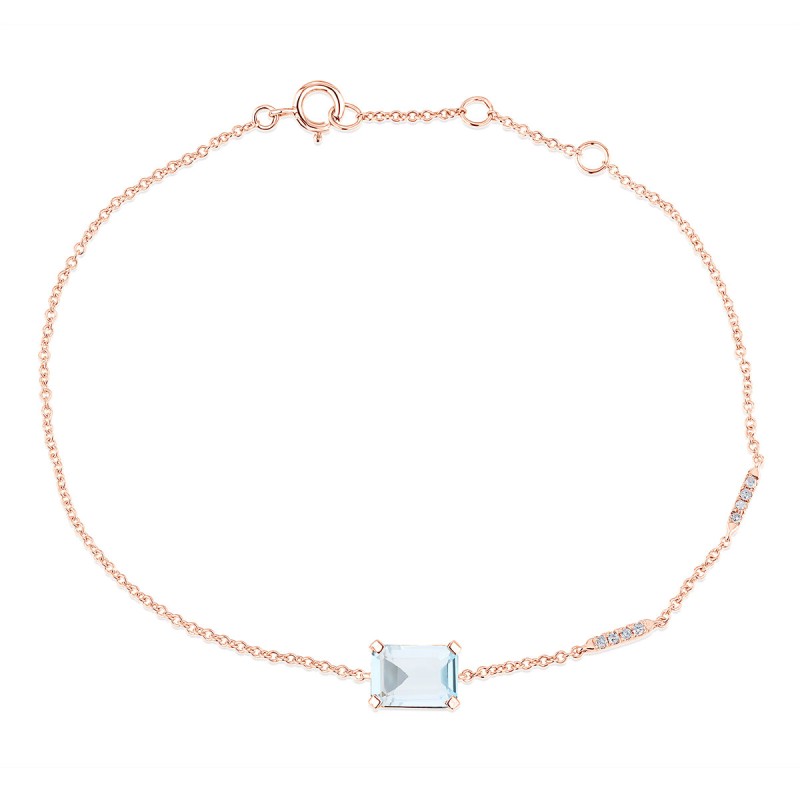 Lou Taille Émeraude Topaze & Diamants 1,10ct XVIII