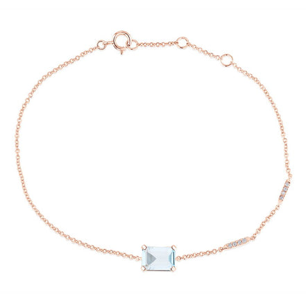 Lou Taille Émeraude Topaze & Diamants 1,10ct XVIII