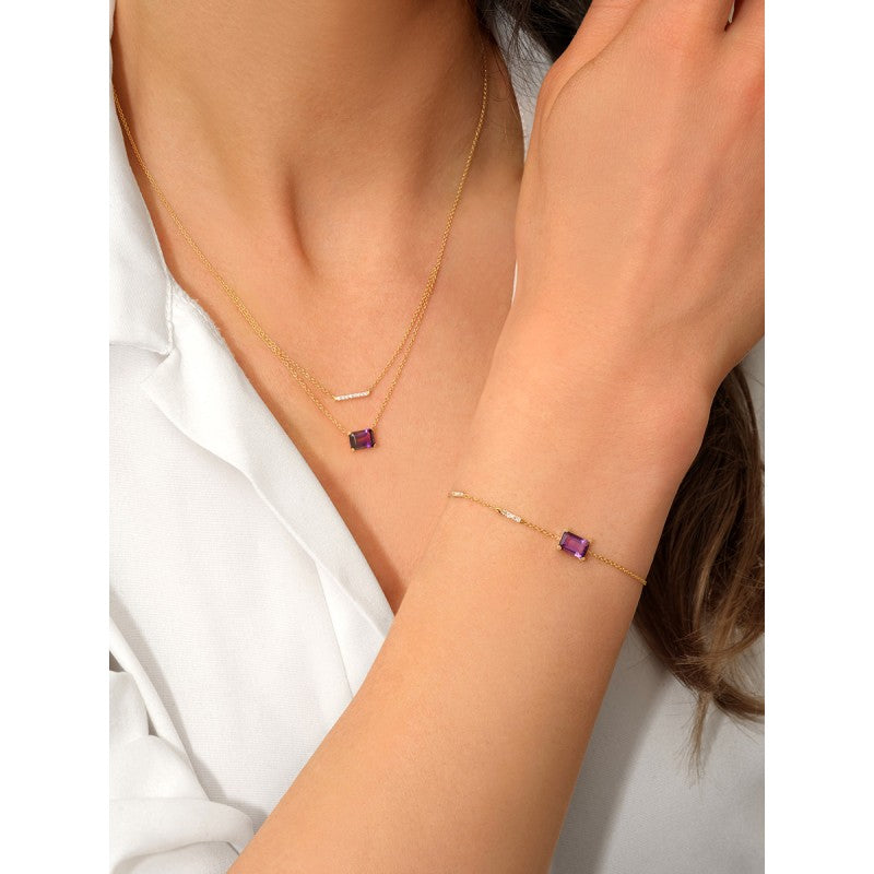 Lou Taille Émeraude Topaze & Diamants 1,10ct XVIII