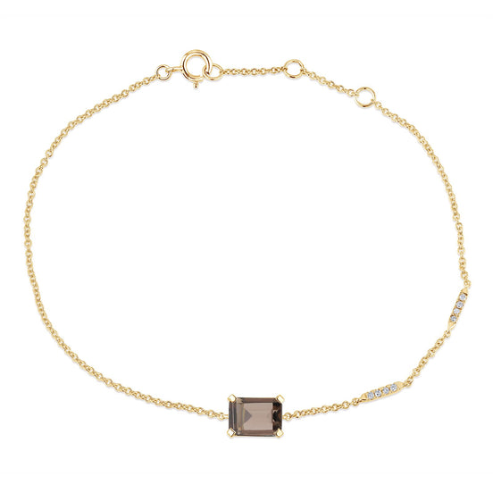 Lou serti clos Quartz fumé 1,1 ct