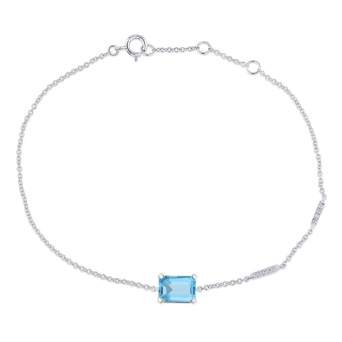 Lou Taille Émeraude Topaze & Diamants 1,10ct XIX