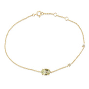 Lou Serti Clos Ovale Quartz Citron 1,15ct