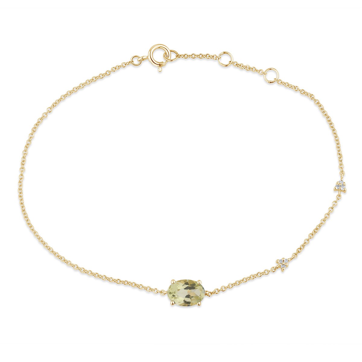 Lou Serti Clos Ovale Quartz Citron 1,15ct