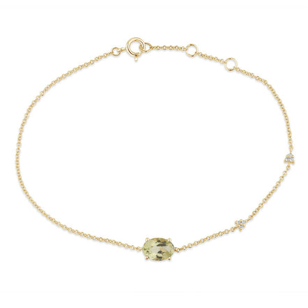 Lou Serti Clos Ovale Quartz Citron 1,15ct