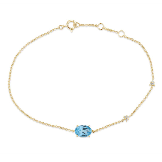 Lou Ovale Topaze Bleu Ciel 1,15ct