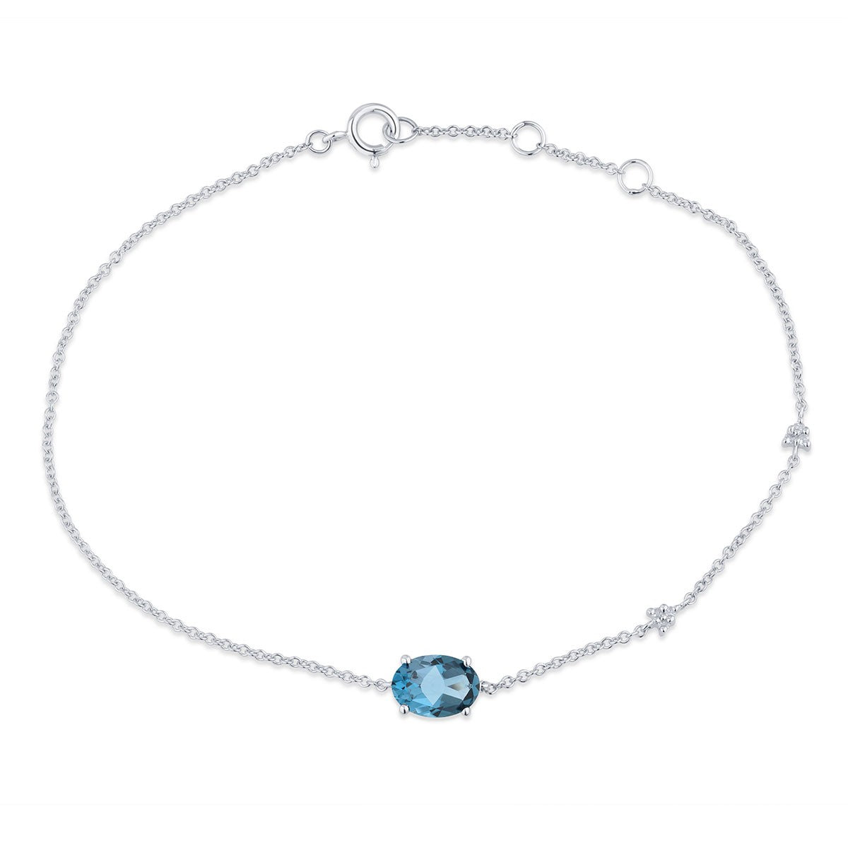 Lou Ovale Topaze & Diamants 1,15ct IX