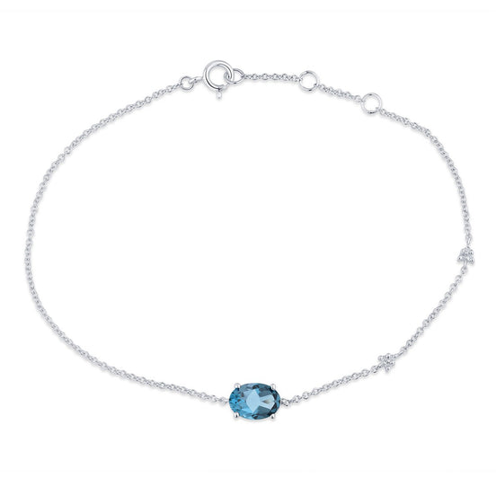 Lou Ovale Topaz & Diamonds 1.15ct IX