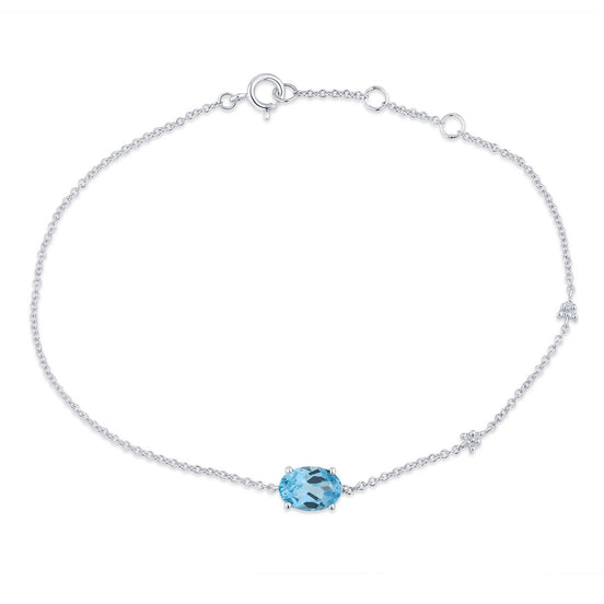 Lou Ovale Topaze & Diamants 1,15ct XI
