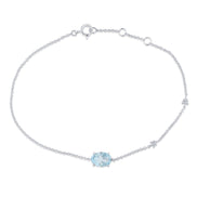 Lou Ovale Topaze & Diamants 1,15ct X