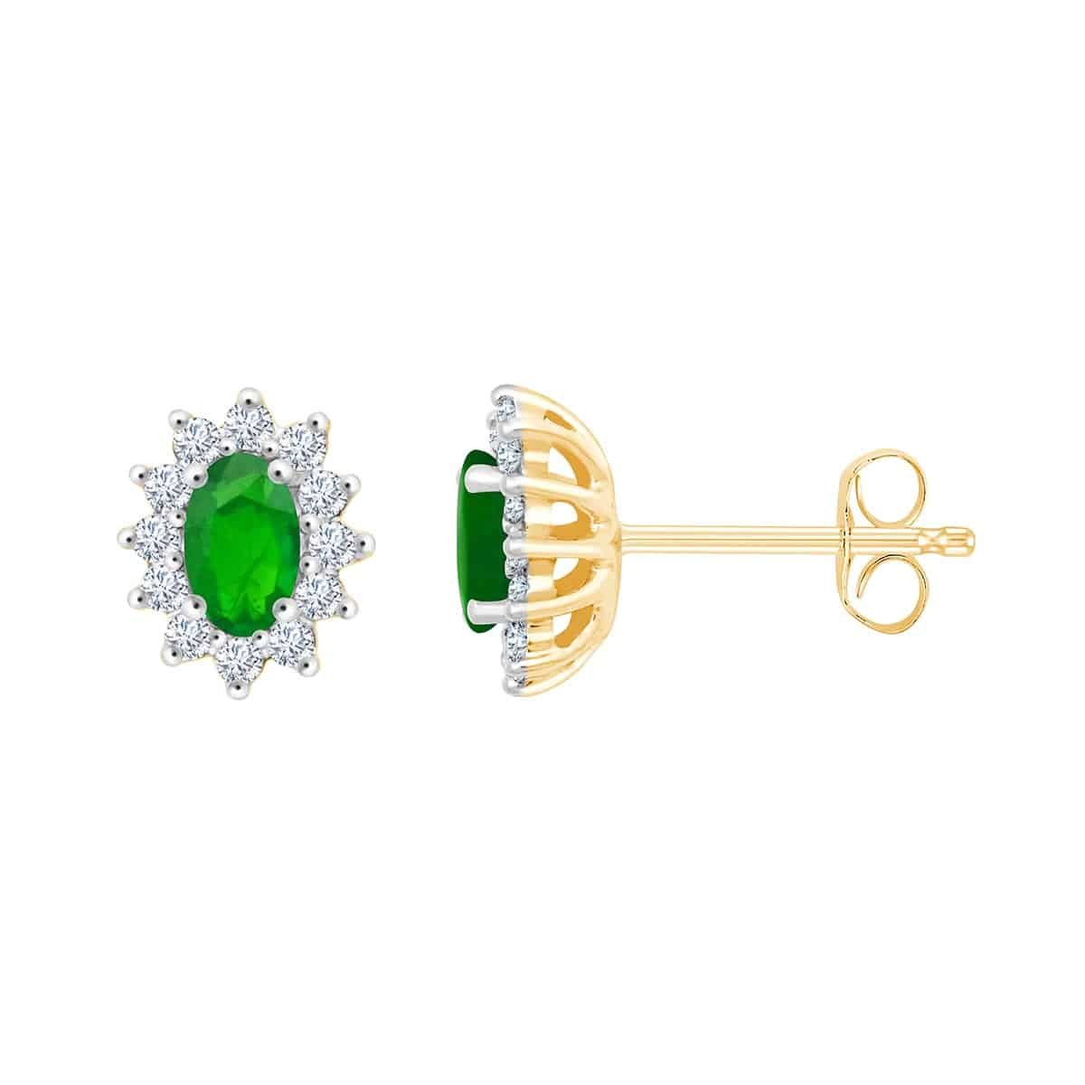 Serti Clos Émeraude & Diamants 0,24ct