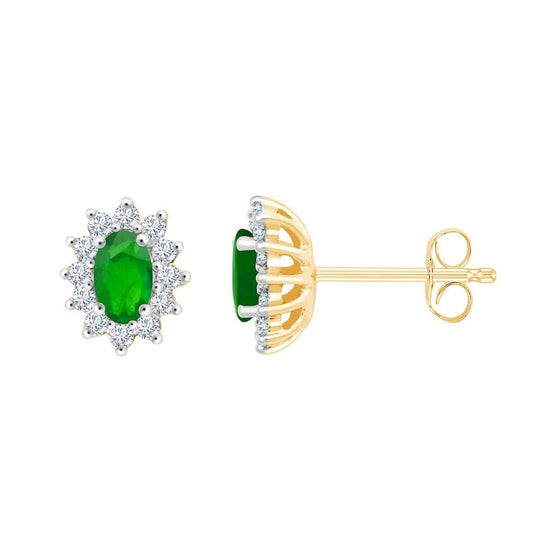 Serti Clos Émeraude & Diamants 0,24ct