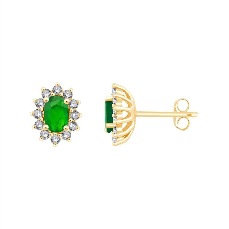 Toi & Moi Émeraude & Diamants 0,36ct