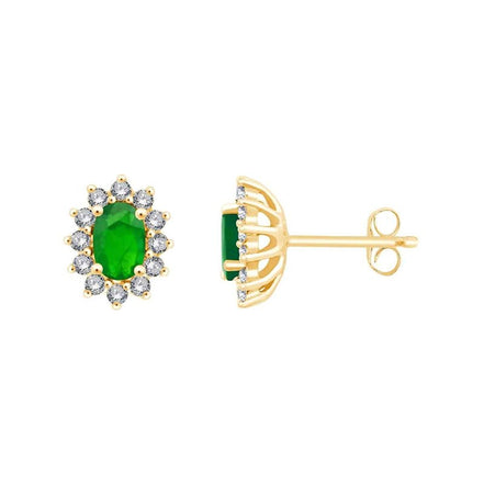 Toi & Moi Émeraude & Diamants 0,36ct