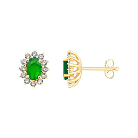 Toi & Moi Émeraude & Diamants 0,36ct