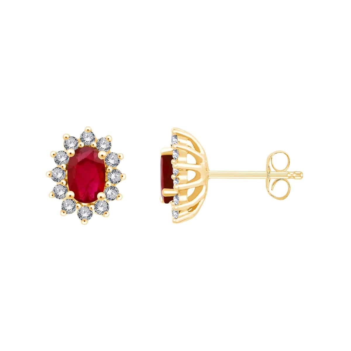 Toi & Moi Rubis & Diamants 0,36ct