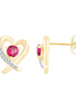 Cœur Rubis & Diamants 0,04ct
