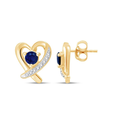 Cœur Saphir & Diamants 0,04ct