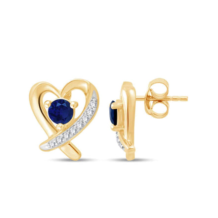Cœur Saphir & Diamants 0,04ct