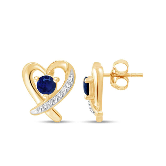 Cœur Saphir & Diamants 0,04ct