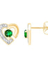 Cœur Émeraude & Diamants 0,02ct