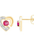 Cœur Rubis & Diamants 0,02ct