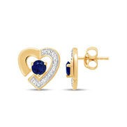 Cœur Saphir & Diamants 0,02ct