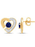 Cœur Saphir & Diamants 0,02ct