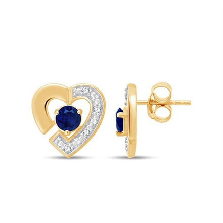 Cœur Saphir & Diamants 0,02ct