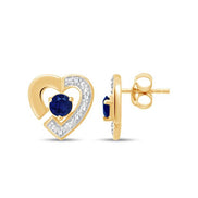 Cœur Saphir & Diamants 0,02ct