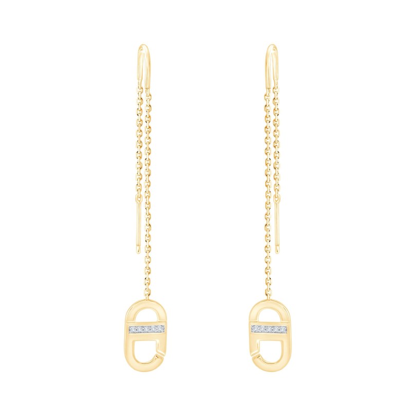 La Villa Pendantes Serti Griffe Diamant 0,02ct