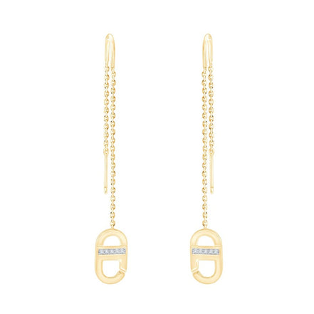 La Villa Pendantes Serti Griffe Diamant 0,02ct