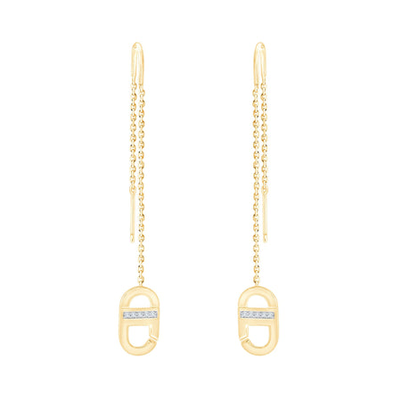 La Villa Pendantes Serti Griffe Diamant 0,02ct