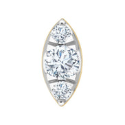 Toi & Moi Diamant 0,09ct II