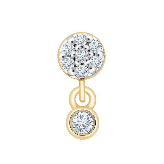 Barre À Bo Serti Clos Diamant 0,05ct