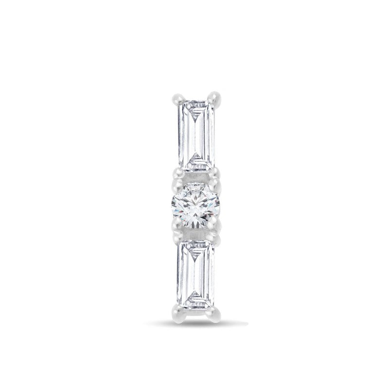 Baguette Serti Griffe Diamant 0,09ct