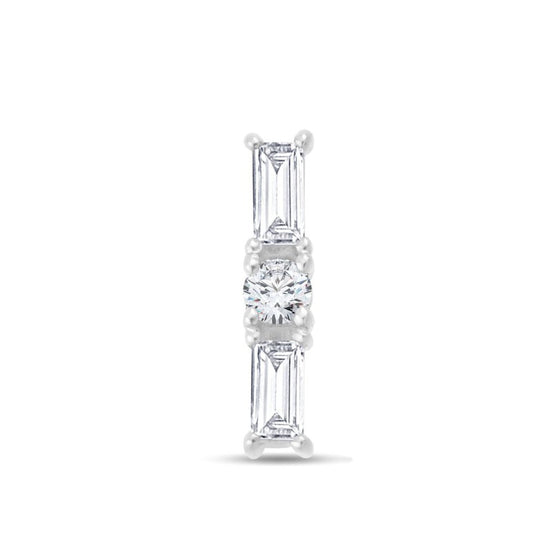 Baguette Serti Griffe Diamant 0,09ct