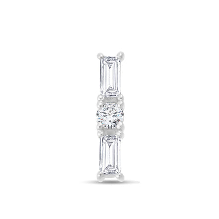 Baguette Serti Griffe Diamant 0,09ct