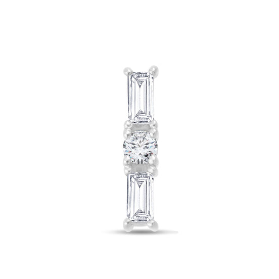 Baguette Serti Griffe Diamant 0,09ct