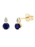Toi & Moi Saphir & Diamants 0,01ct
