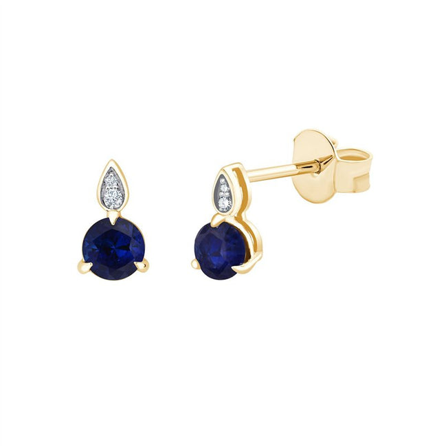 Toi & Moi Saphir & Diamants 0,01ct