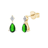 Émeraude & Diamants 0,01ct XIV
